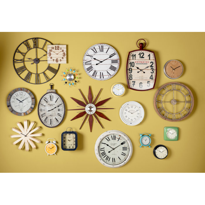 Laurel Foundry Modern Farmhouse Eisenhauer Metal Wall Clock & Reviews